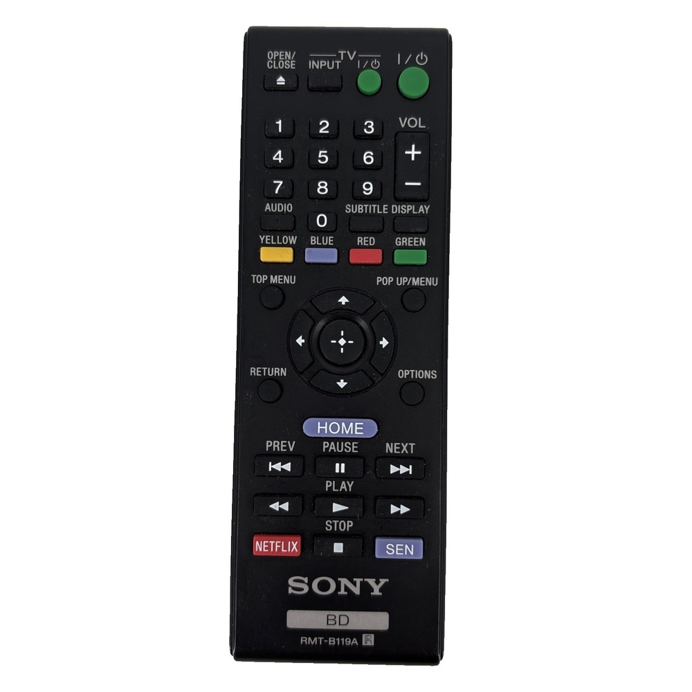 Sony RMT B119A Remote Control Blu Ray BD Player OEM Tested VTG